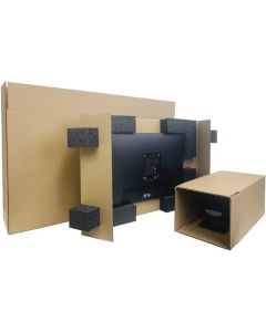 EPE USA Universal 23" - 27" Monitor Shipping Box, Secure and Protective Computer Monitor Shipping Box, theBOXlarger