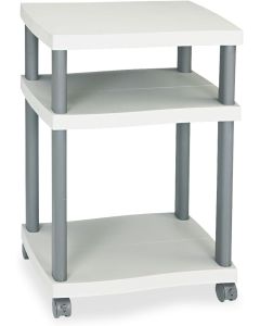 Safco 1860GR Wave Design Printer Stand Three-Shelf 20w x 17-1/2d x 29-1/4h Charcoal Gray